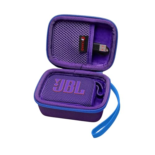 XANAD Hard Case for JBL GO 4/ GO 3 Portable Bluetooth Speaker - Travel Protective Carrying Storage Case Bag(Purple)
