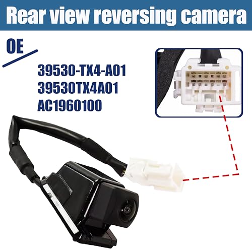 Image of Rear View Backup Camera 39530-TX4-A01 Compatible with Back Up Camera for 3.5L 2013 2014 2015 Acura RDX Wired Reverse Park Assist Camera Replace AC1960100 39530TX4A01