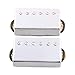 LYWS Alnico 2 Magnets Humbucker Pickup Set Vintage Output Four Conductor Wire for LP Les Paul Electric Guitar Chrome