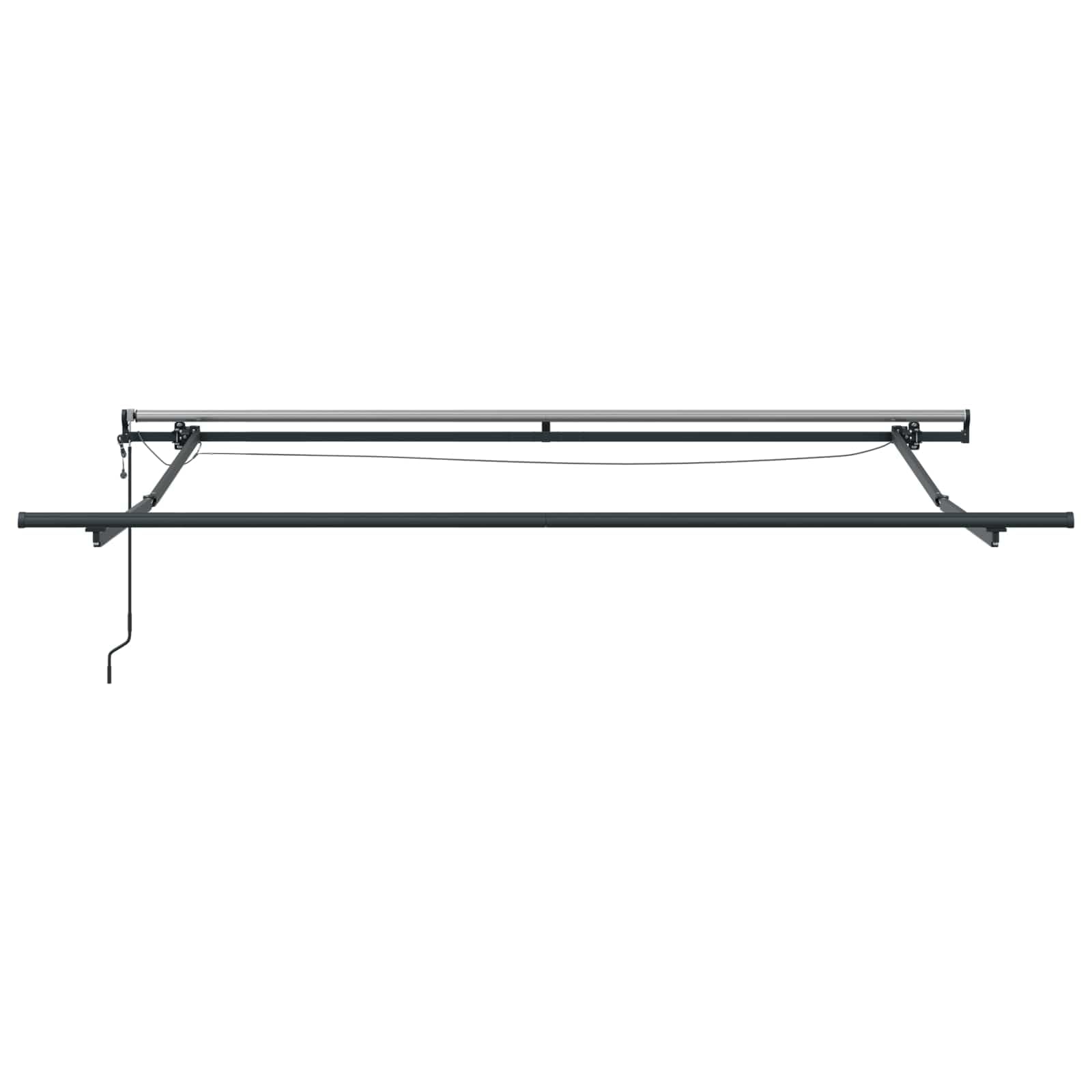 Toldo eléctrico con brazo articulado, 300 x 250 cm, color blanco, toldo motorizado de poliéster, con mando a distancia y sensor de viento, toldo retráctil para balcón, terraza y jardín