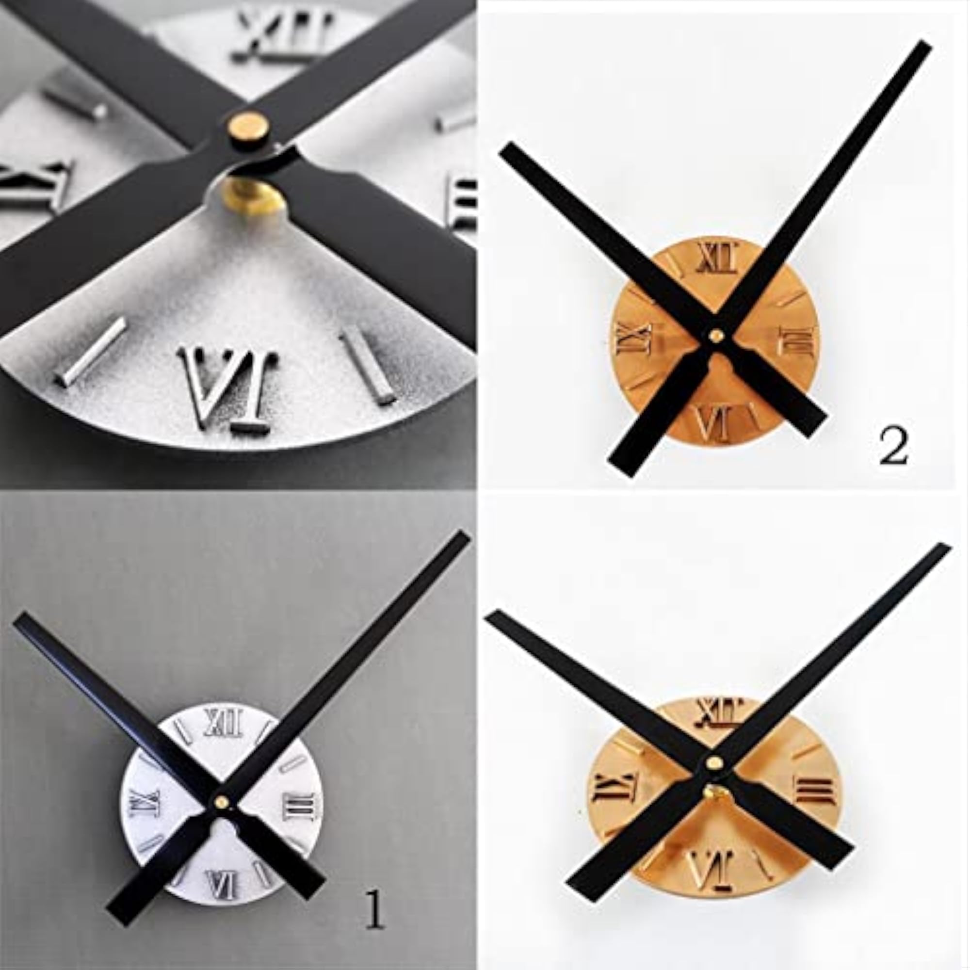 Extra Large Creative DIY Wall Clock Home Decorative Sunburst Clock