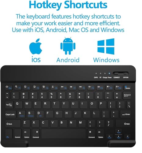 Image of typecase Keyboard Case for Samsung Galaxy Tab A11+ / A11 Plus 2025 (11 Inch) & A9+ / A9 Plus 2023 (11 inch) with Multi Viewing Angle, Wireless Detachable Folio KB Cover with S Pen Holder-Black