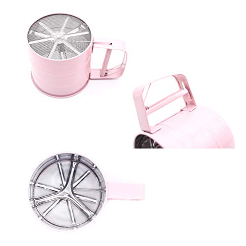 Foto von Leikance Küchen-Mehlsieb, Edelstahl, Handsieb für Pulver, Mehlsieb, manuelles Sieb