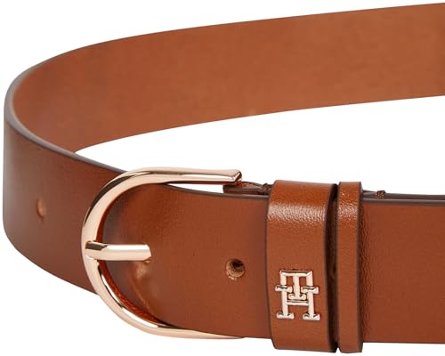 Tommy Hilfiger Damen Gürtel Essential Effortless 3,5 cm mit Dornschließe, Braun (Cognac), 70 cm