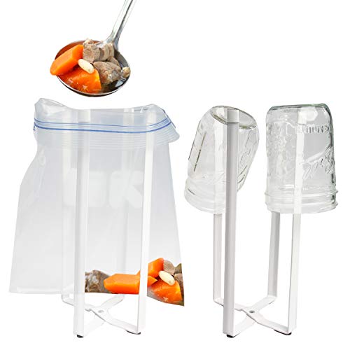 Cobble Creek (2 Pack) Sealable Bags Water Bottle Jar Dish Drying Rack For