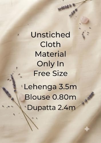 Image of Unstiched South Indian Lehenga Choli For Women For Fastive Wear