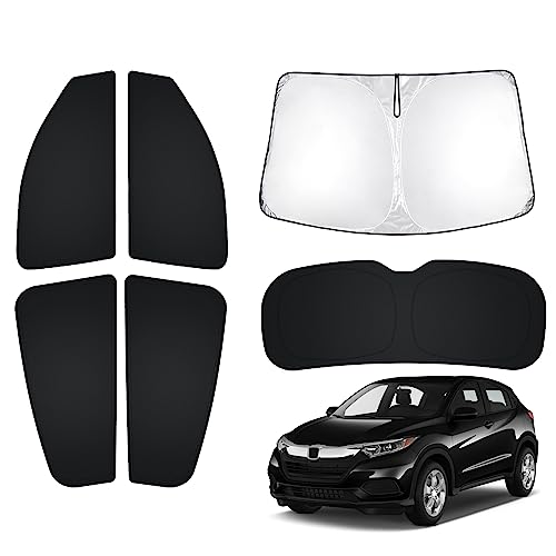 Image of T TGBROS Window Sunshade for 2016-2022 Honda HR-V Windshield Side Rear Window Full Set Privacy Car Sun Shades HRV Accessories Foldable Blocks UV Rays Keeps Your Vehicle Cool 6PCS