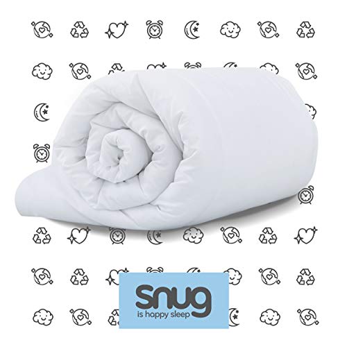 Snug Chill out-Edredón para Cama de Matrimonio (4,5 TOG), Blanco