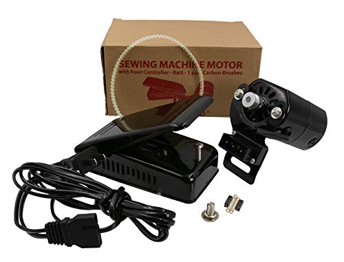 image for Enduro Sewing Machine Motor Kit with Foot Pedal & Belt - 110 Volt, 100