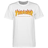 CAMISA THRASHER MAGAZINE FLAME BLANCO - L, blanco