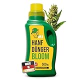 Mari & Juan Hanf Dünger 0,5 l – Cannabis Dünger für die Blütephase Deiner Cannabis Pflanzen | Mineralischer Dünger Cannabis Pflanzen mit NPK 4-6-8 + Spurenelementen – ideal für Bloom Dünger
