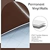 Luomorgo Brown Permanent Vinyl Roll - Glossy Waterproof Adhesive Vinyl for Cups, Windows, Home Decals, Outdoor Signs & Scrapbooking (12" x 5FT, 1 Roll) #2