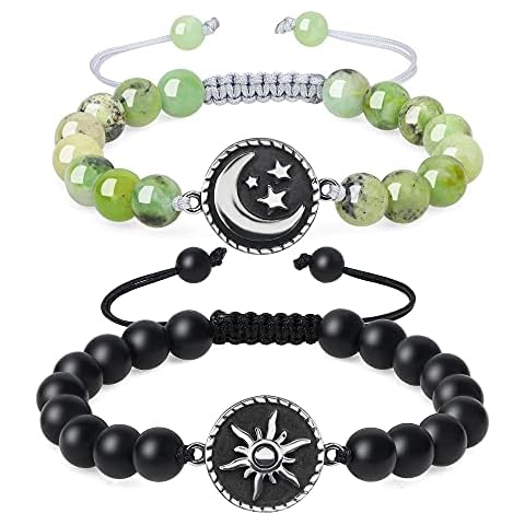 COAI Matching Couples Bracelets with Onyx and Jasper Cover
