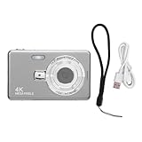 Kompakte Digitalkamera, 50MP 4K -Reisekamera, Retro -Stil Tragbarer Point -and -Shoot -Videokamera für Kinder Im Teenageralter, 16x Zoom, 2,4 Zoll Farbbildschirm (64GB)