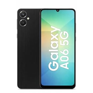 Samsng Galaxy A06 5G Smartphone, 4GB RAM, 128GB Storage, 50MP Dual Camera, 6.7-Inch Super AMOLED, 5000mAh Battery, IP54, 5G, Black