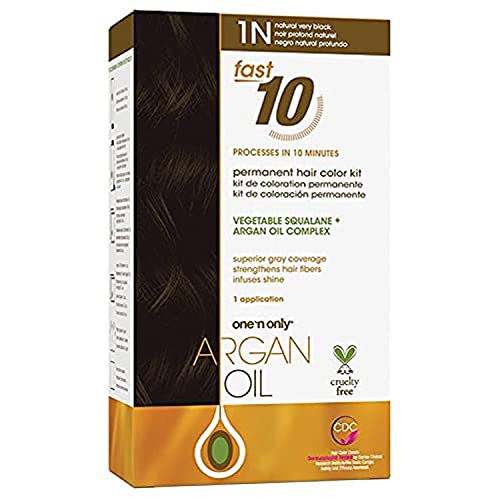 One 'N Only Fast 10 Permanent Hair Color Kit with Argan Oil