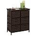 Honey-Can-Do Home Storage Woven strap 6 drawer chest blk, Espresso, 30 lbs US