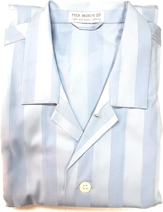 PDA Pigiama Uomo lungo riga raso 100% Cotone Popeline Made in Italy