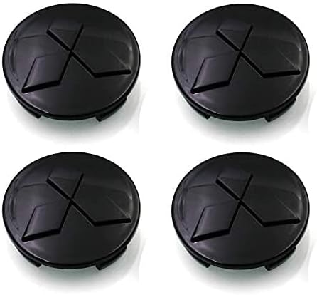 Glossy Black M060-B Wheel Rim Center Hub Cap 60mm/2.25'' Compatible with Mitsubishi