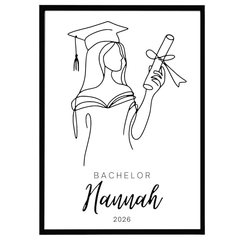 Little Mathilda Personalisiertes Abschlussposter mit Name & Jahr – Geschenk zum Abitur, Bachelor oder Master – Abschluss 2026 Geschenk zur bestandenen Prüfung