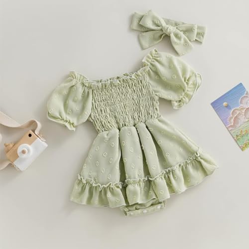 Image of Zibuyu Baby Girl Clothes with Bow Headband
