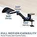 Mount-It! Adjustable Arm Rest for Desk, Ergonomic Elbow & Forearm Support, Height Adjustable Full Motion Rotating Desk Arm with Clamp-On Base for Computer & Keyboard Use, Steel Construction (MI-7145)