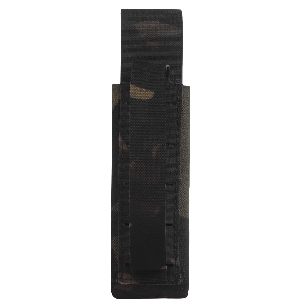 Pochette Tactique MOLLE Pour Lampe De Poche Ou Garrot - Nylon, élastique, Ouverture Basse - Pour Randonnée, Camping, Airsoft