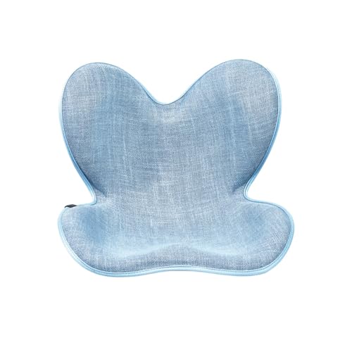 XPPX骨盤矯正パッド、腰痛パッド、姿勢矯正、花びらパッド、腰椎サポート、腰痛改善商品、長時間オフィスに座って勉強する人に適しています。 (ライトブルー)