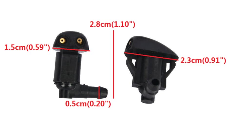 Amazon.co.jp: フロントガラス ウォッシャー スプレーノズル 交換用