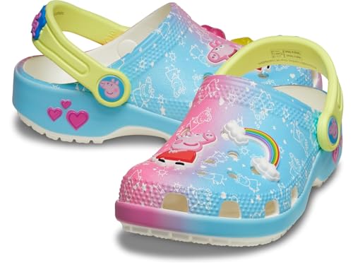 Crocs Kids Unisex Classic Peppa Pig Clogs (Toddler) Multi 4 Medium