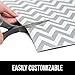GORILLA GRIP LeakGuard Non-Adhesive Under Sink Mat for Kitchen Cabinet, Waterproof Quick Dry Shelf Liner, Durable Absorbent Felt Mats for Bathroom Sinks, Cabinets, Dresser, 24x30 Chevron Gray White