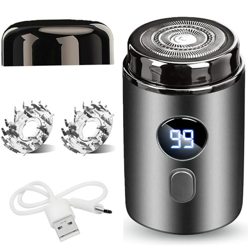 Easy Afeitadora Trim Pro 2.0, 2025 New Portable Mini Electric Shaver, Easy Rasierer Trim, Mini Afeitadora Eléctrica Para Hombres,Afeitadora Para Zona Íntima,Lavable,Inalámbrica,USB,Para Viajes (Negro)