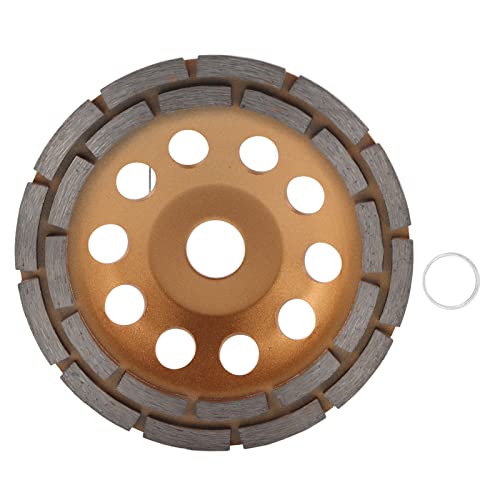 Concrete Grinding Wheel,150mm Alloy Double Row Metal Cup Wheel, Angle Grinder Surface Grinding Wheels for Grinder Polishing Cleaning