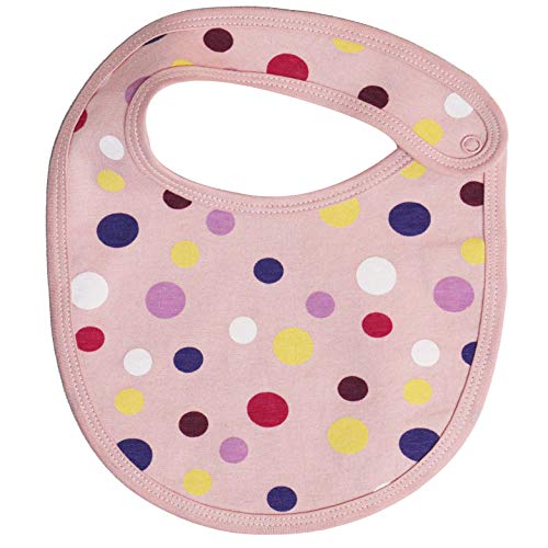 Image of Real Basics bib set of 6 for kids, 100% cotton, for new borns, girls and infants.(soft and absorbent /multicolour)