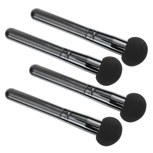 AUTSUPPL 4pc Set Dusting Powder Puff Blending Brush for Makeup Makeup Sponges for Blending Mushroom Head