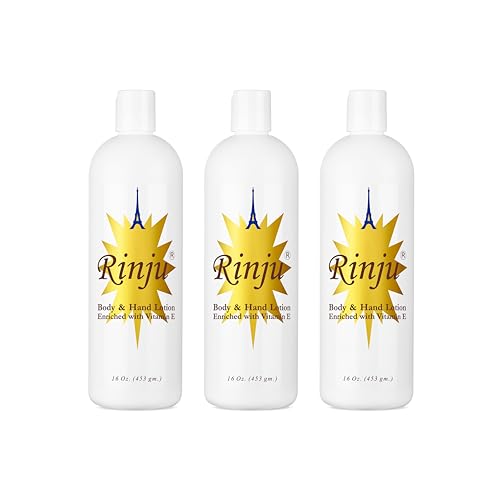 Lotion Rinju Vitamine E pour réparer la peau sèche et les mains gercées