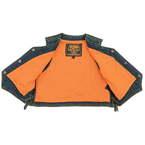 Image of Milwaukee Leather Classic Style Denim Vest - (Just Like Dads) for Kids