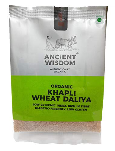 Ancient Wisdom Organic Khapli Wheat Dalia (Emmer | Heirloom | Ancient) 500 Grams Ancient Wisdom Organic Khapli Wheat Dalia (Emmer | Heirloom | Ancient) 500 Grams