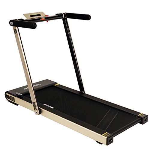 Sunny Health & Fitness Asuna Space Saving Treadmill, Motorized with Speakers for AUX Audio Connection - 8730G
