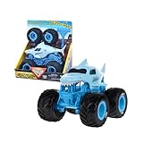 MonsterJam Mechanix - Vehículo a Escala 1:32 con Piezas Desmontables, Incluye Destornillador y 4 Ruedas, Modelo Megalodon, 4 Modelos Disponibles para Coleccionar, Famosa (MNJ01300)