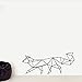 Produktbild Wymw Geometrische Tiere Füchse Vinyl Wandtattoos Moderne Stil Design Home Decor Für Wanddekoration 3D Wandaufkleber 58 * 24 Cm
