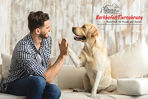 Barkhofen Tiernahrung Nassfutter für Ihren Hund 6X 800g – Hundefutter nass & getreidefrei mit Wasserbüffel - Hunde Futter in Dosen ohne Getreide