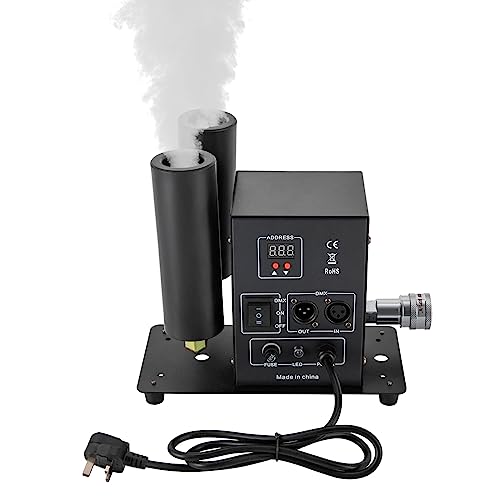 Fog Machine, 200W Smoke Machine with Indicator Light and Display, CO₂ Air Column Machine, D-M-X512 and Power Supply Control, for Ice Rinks, Light Parties, Discos