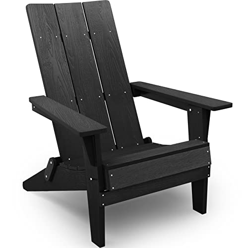 YEFU Folding Modern Adirondack Chair Plastic, 1s Expand/Store Upgrade Unlocked ...