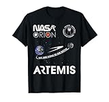 NASA Artemis Mission Orion Spacecraft Worm Logo T-Shirt