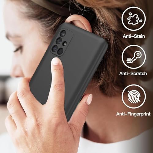 Image of DIZORO Liquid Silicone Soft Back Cover Case Designed for Samsung Galaxy M51 (Black)