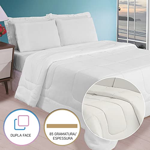 Edredom Cama Colchão Casal Com jogo de Lençol Leve Para Verão