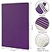 feela 36 Pack Soft Cover Journal Bulk, Lined Blank Travel Journal for Women Men Writing, Notebooks College Ruled for Work, Note Taking Notebook School Business Supplies, 8.2” x 5.5”, A5, Dark Purple