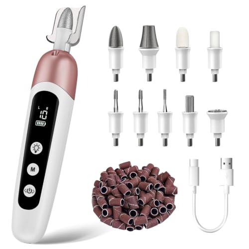 Hoxida Manicure Pedicure Kit, 9 Drill Bits Electric Nail File Set