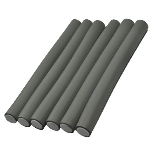 Diane Twist-Flex Rods Â€“ Hair Rollers For Women And Girls Â€“ Large Â€“10Â€ X 11/16Â€ Â€“ Gray Â€“ Dt22, 6 Count (Pack Of 1) #TOP3